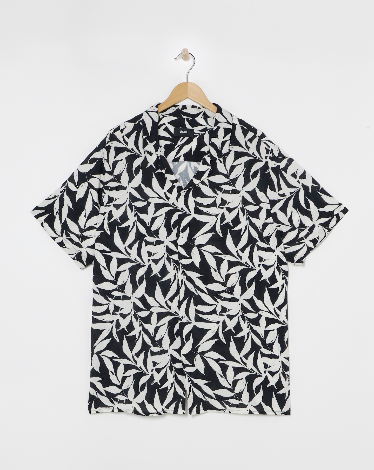 Mono Palm Printed Holiday Shirt