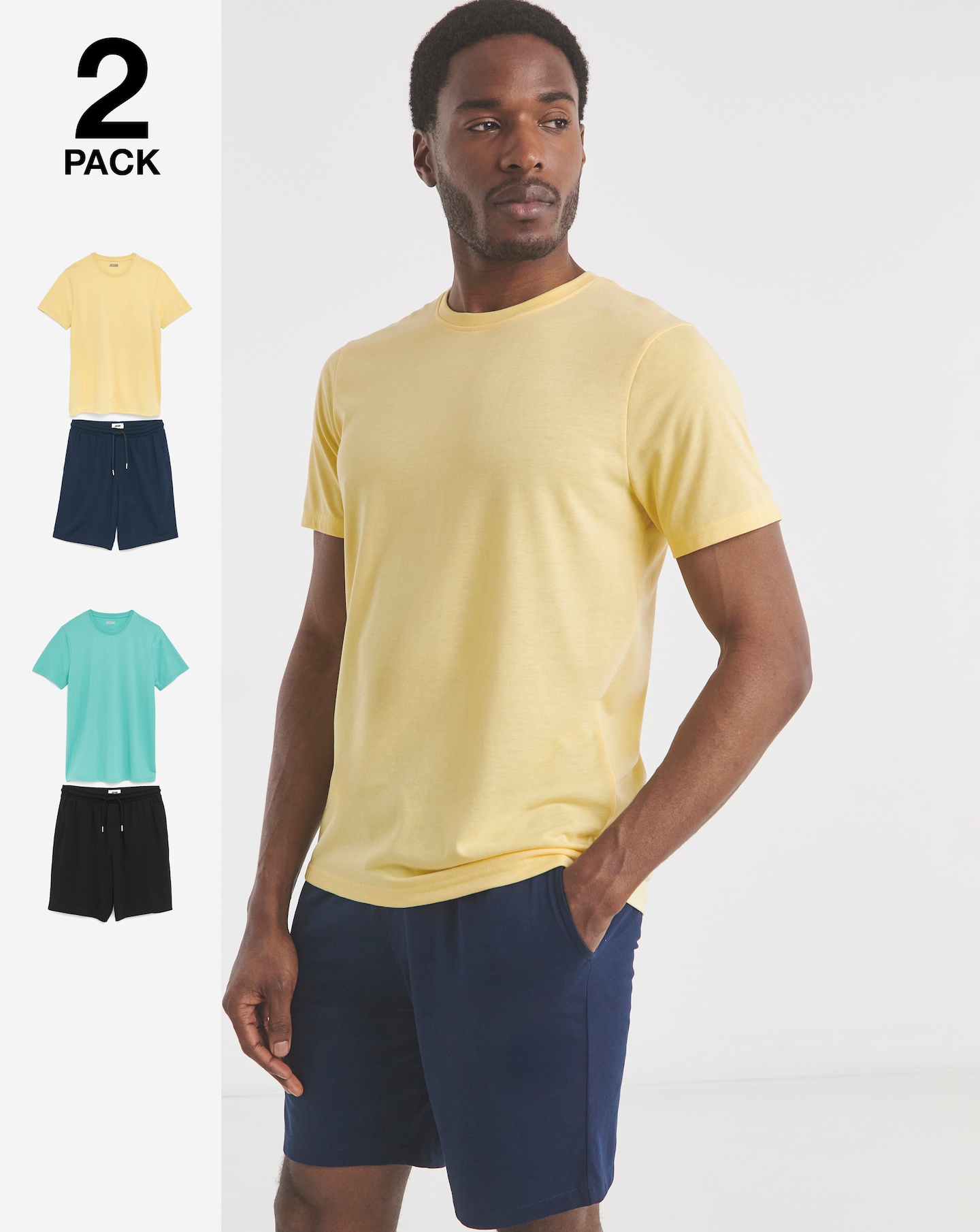 2 Pack Jersey Pyjama