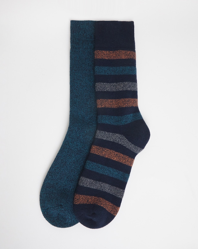 2 Pack Thick Thermal Socks - Multi