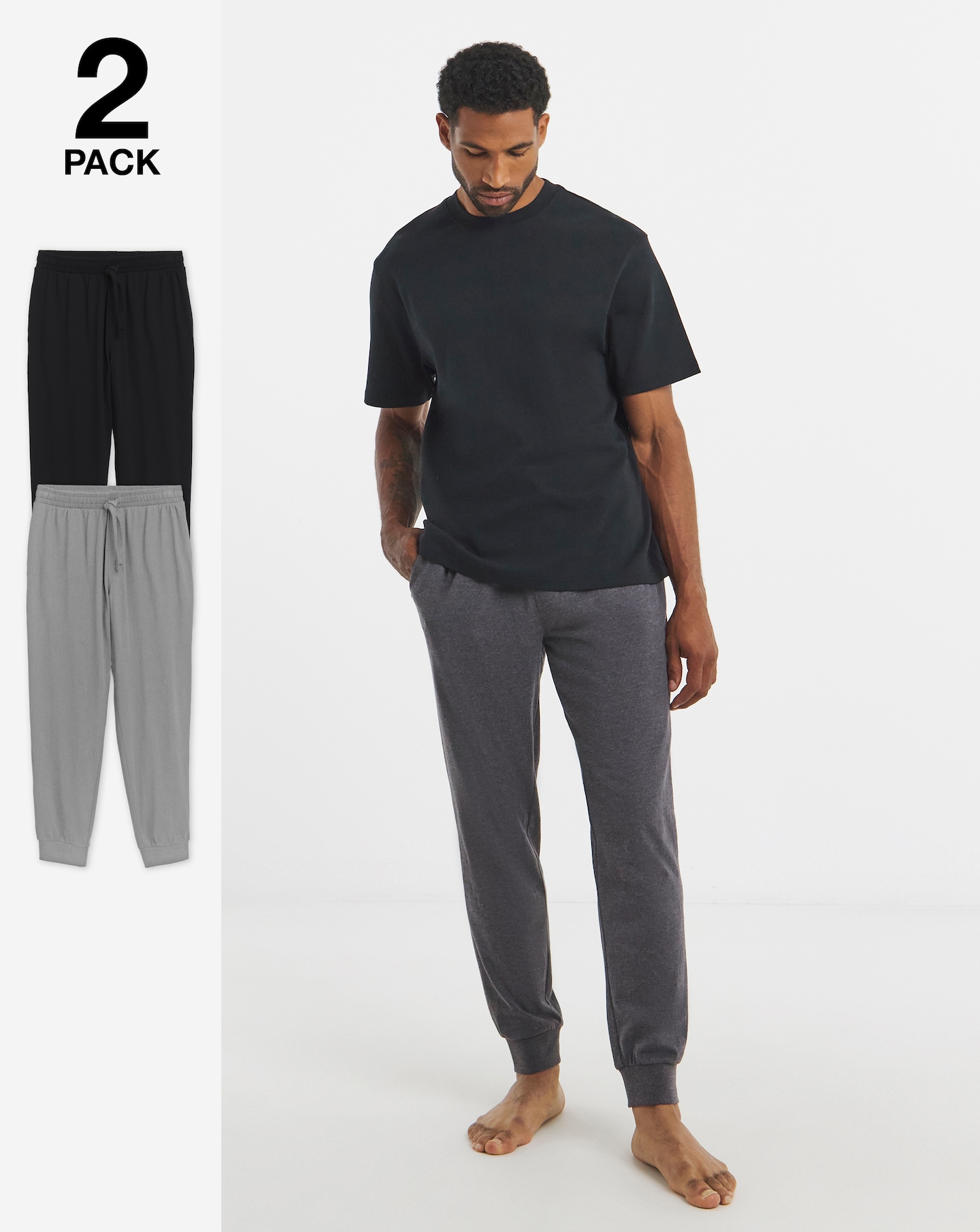 2 Pack Cuffed Lounge Joggers