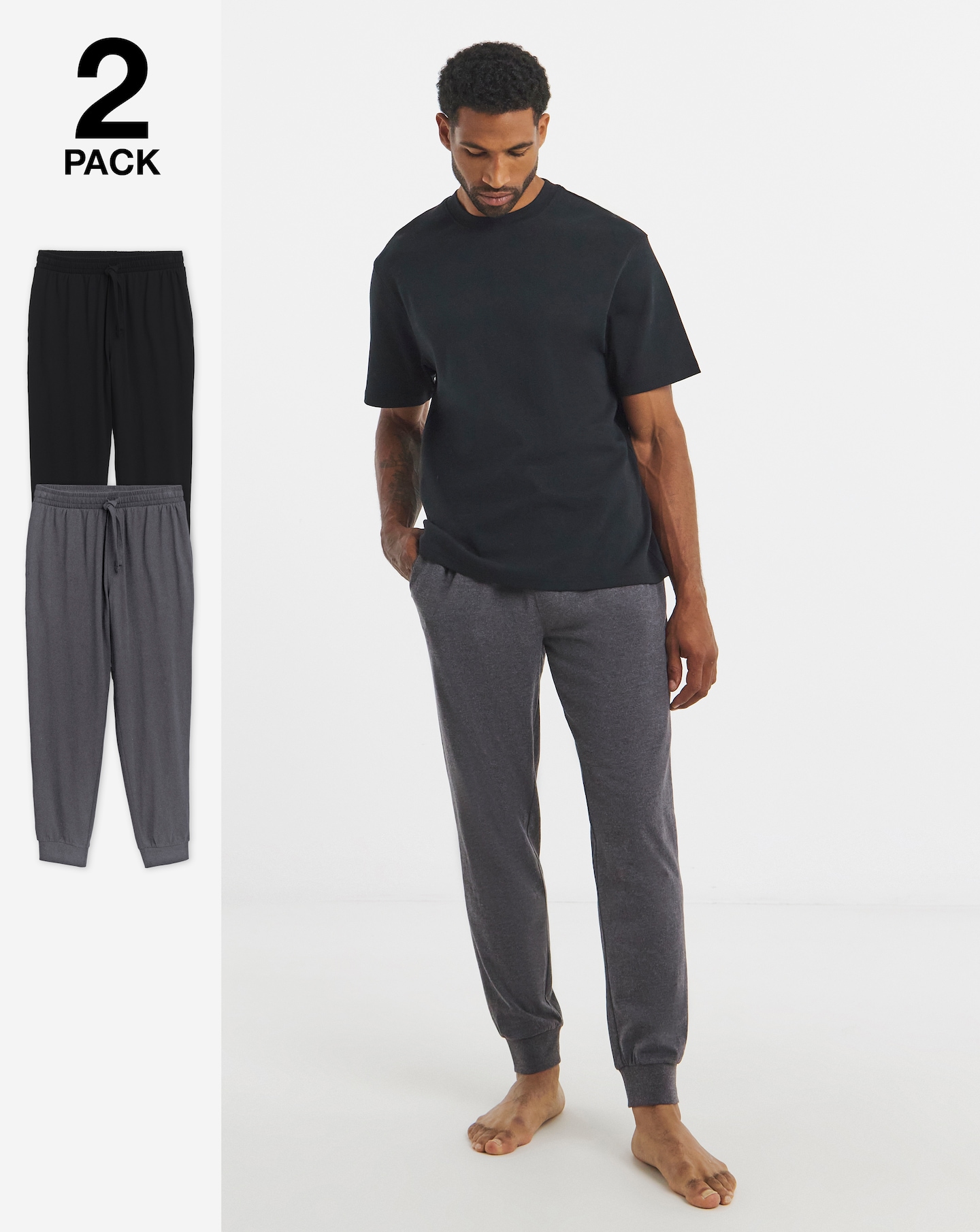 2 Pack Cuffed Lounge Joggers