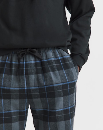 Crew Sweat and Check Lounge Pant Set
