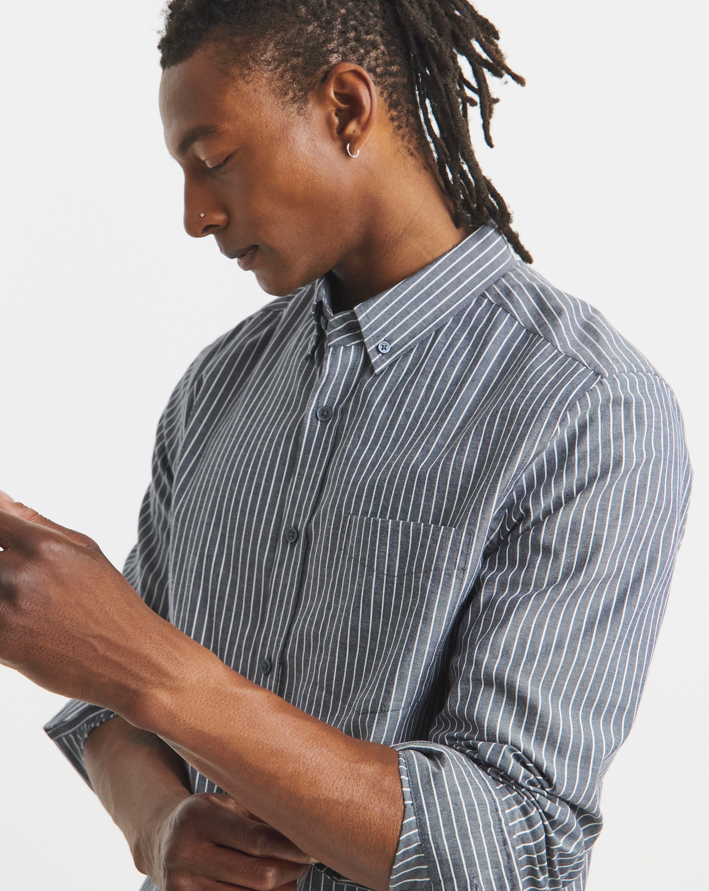 Stripe Oxford Shirt Long