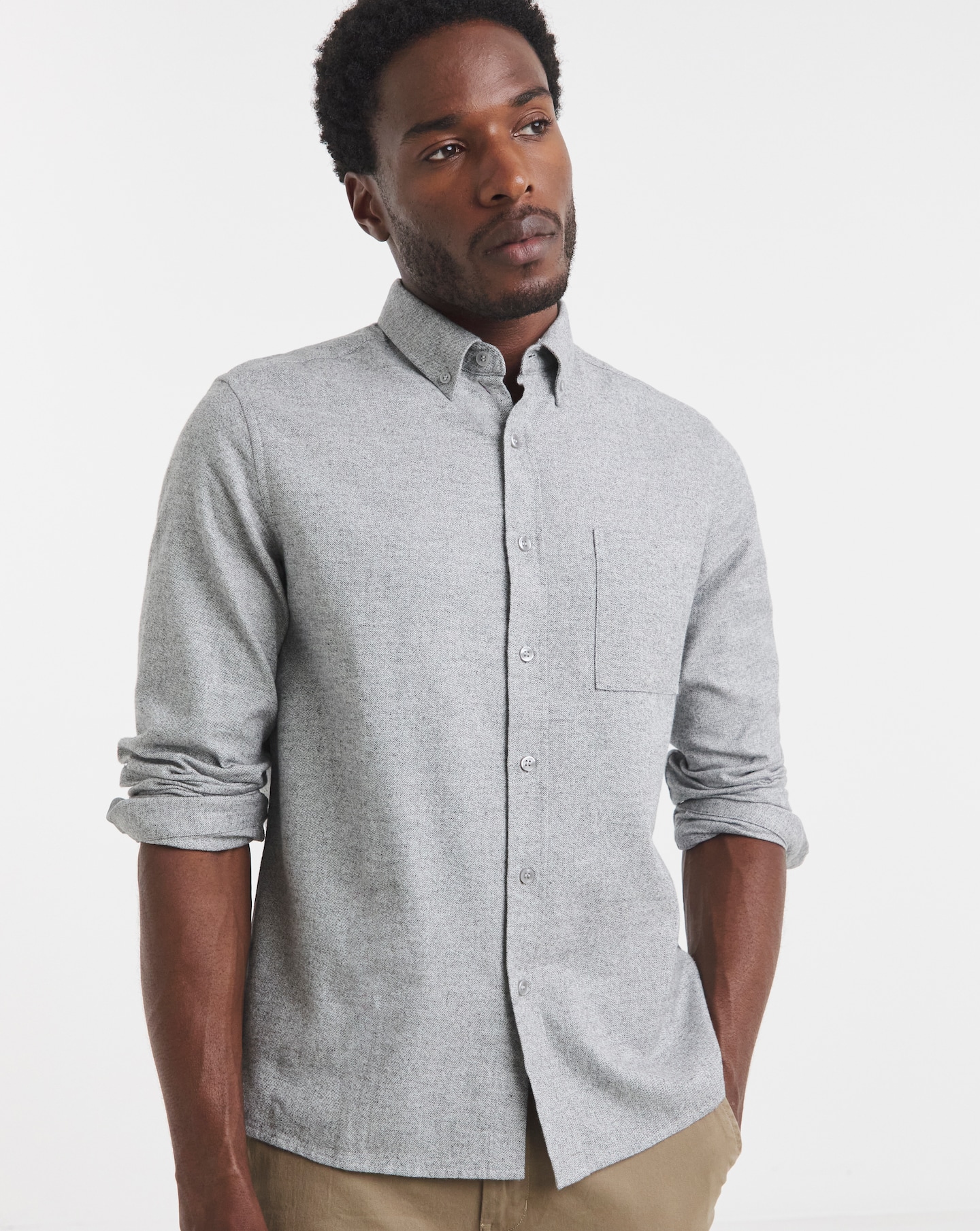 Pure Cotton Flannel Shirt Regular