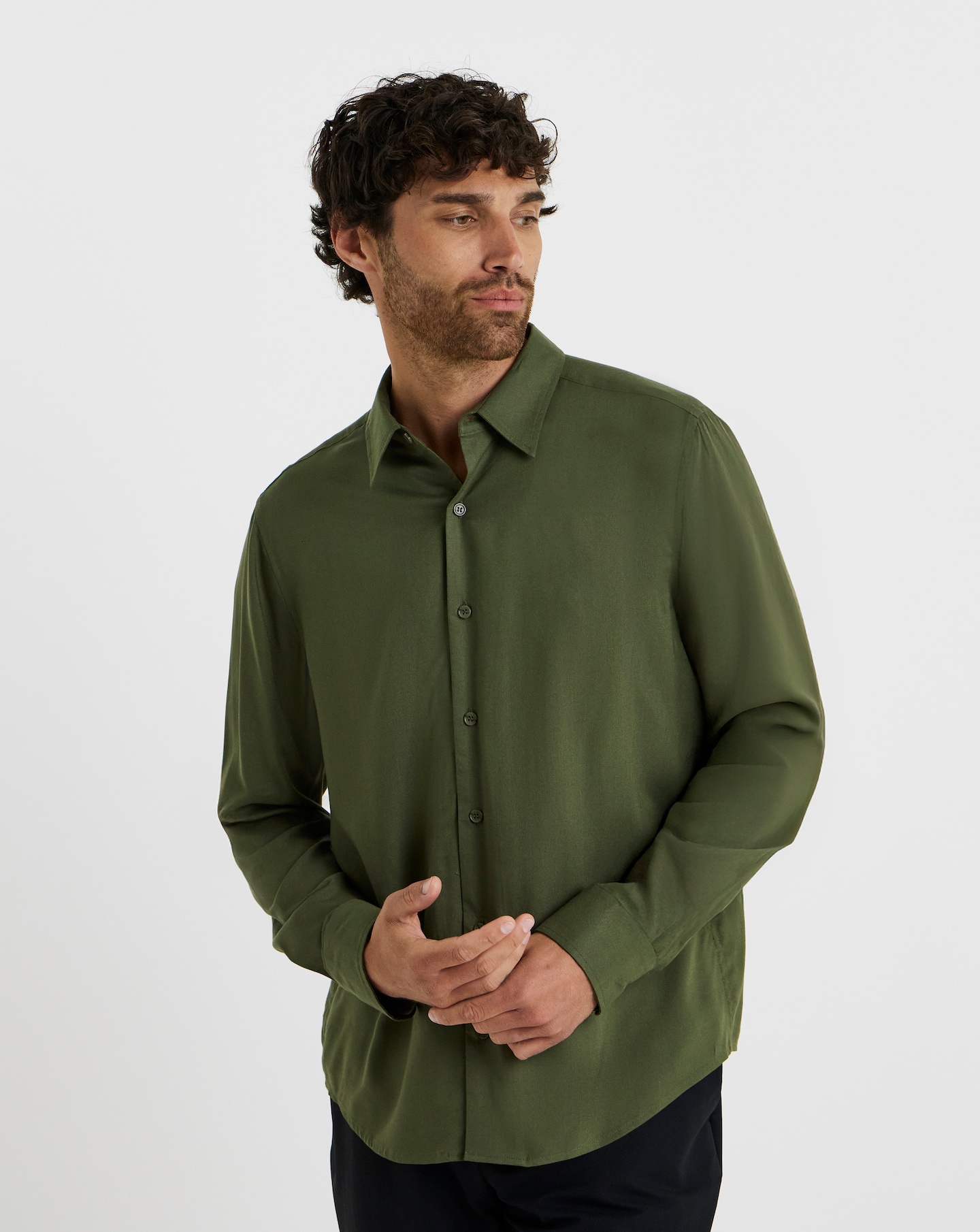Folio Garment Dyed Viscose Shirt Regular