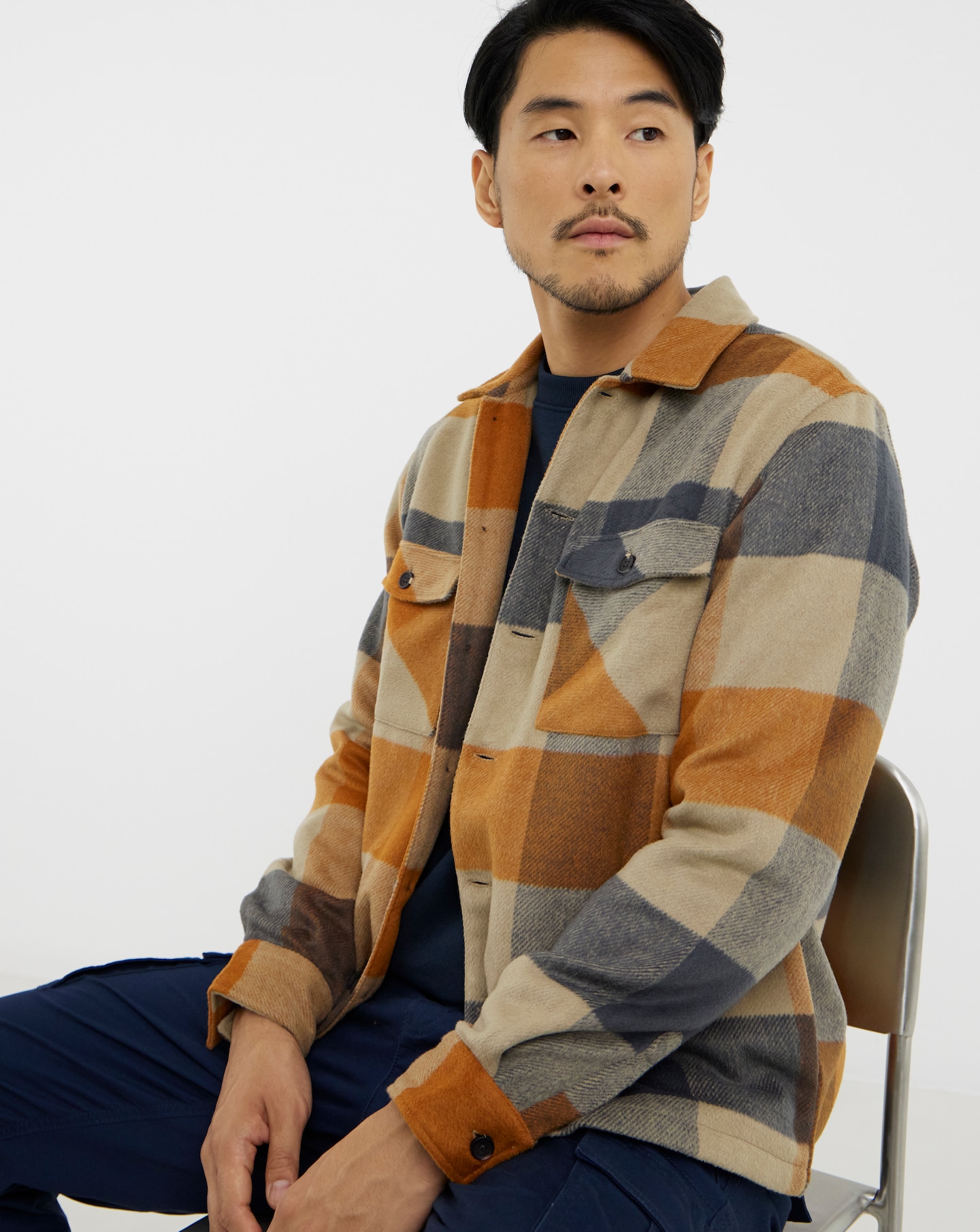 New In - Heavyweight Checked Overshirt Regular