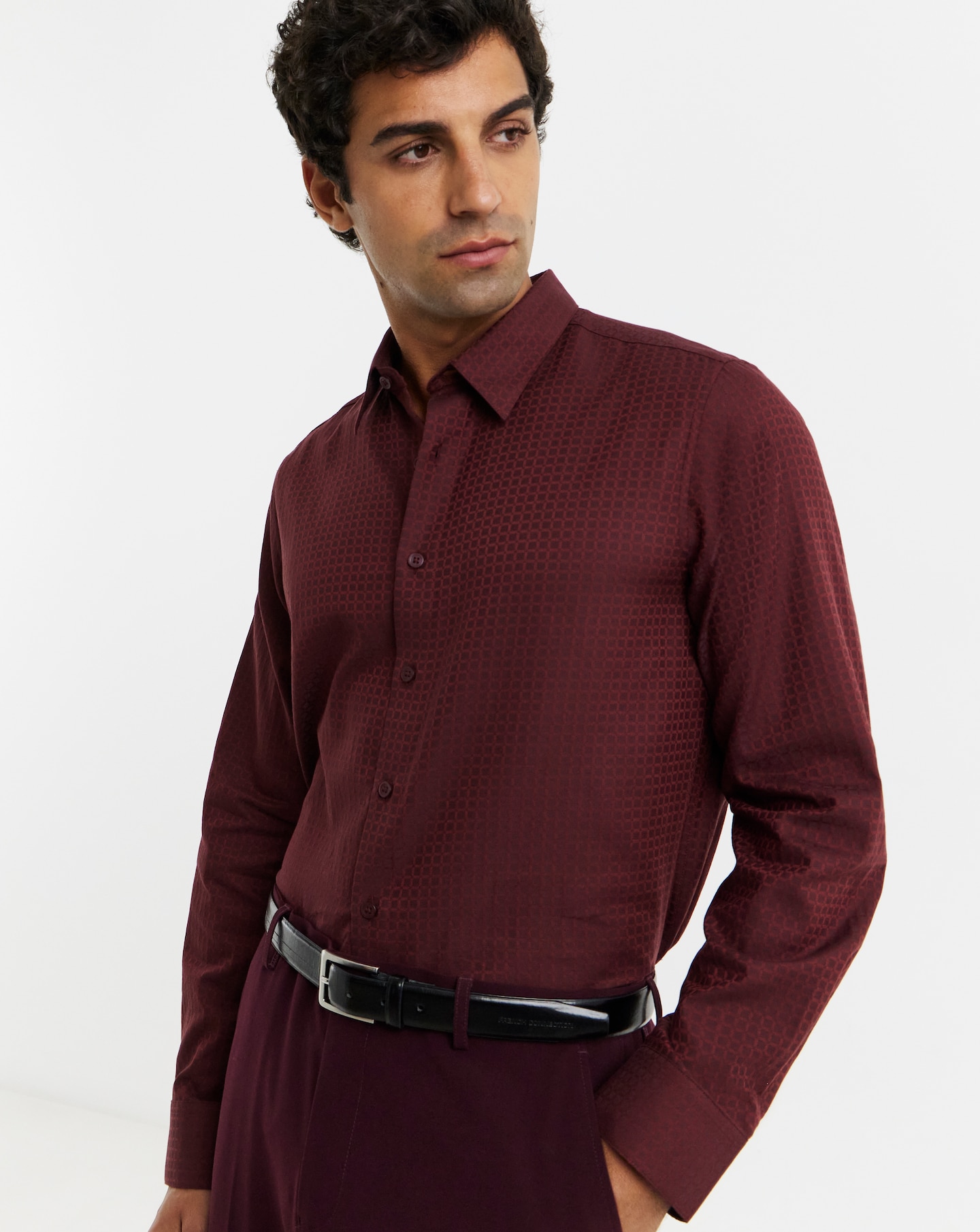 New In - Geo Print Shirt Long