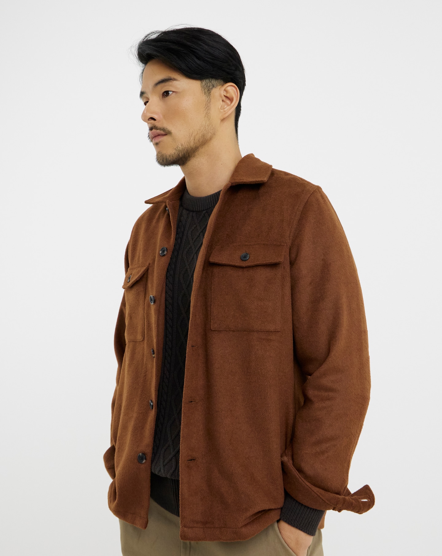 New In - Brushed Heavy Weight Overshirt Regular