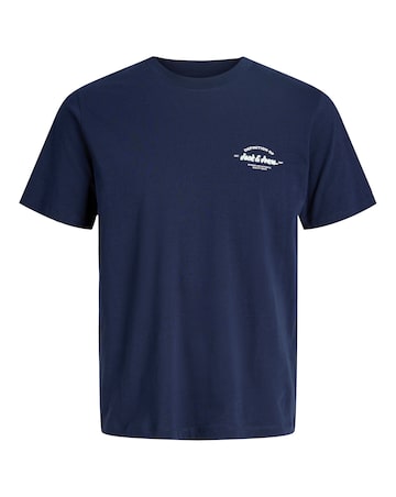 Jack & Jones Brandon Logo T-Shirt & Short Set - Navy