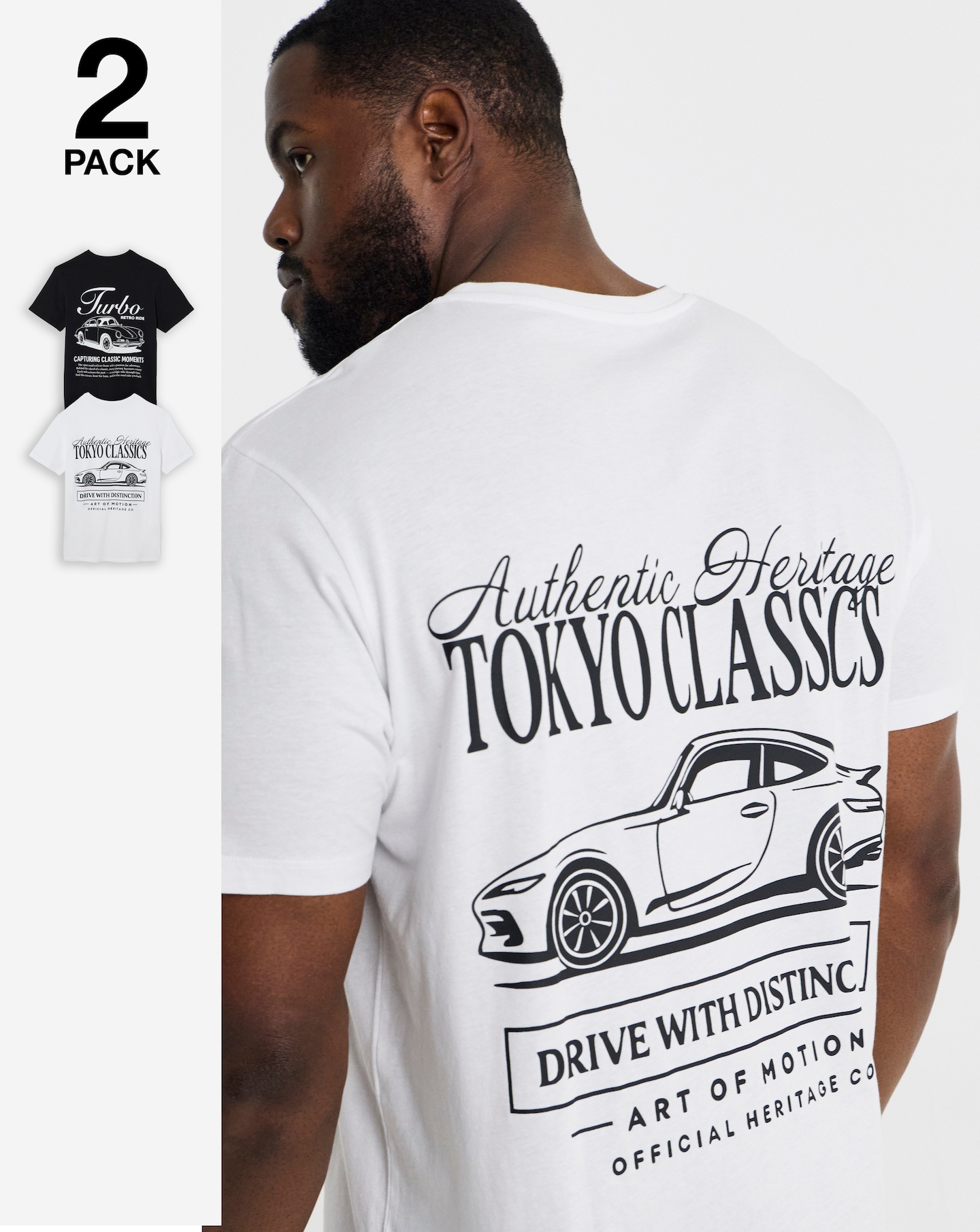 New In - Jack & Jones Motion T-Shirt 2 Pack