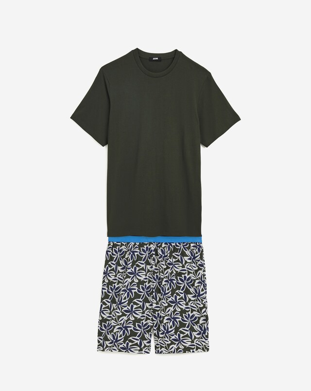 Floral Jersey Graphic Tee and short set
