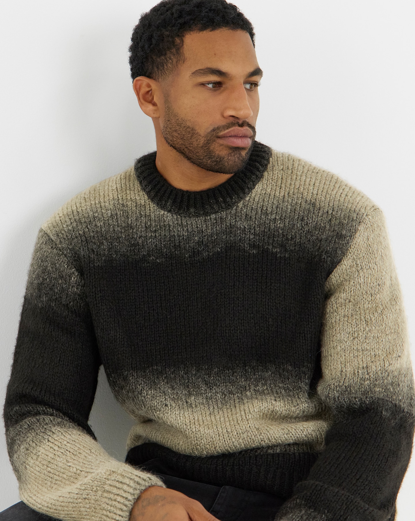 New In - Jack & Jones Fade Space Dye Jumper