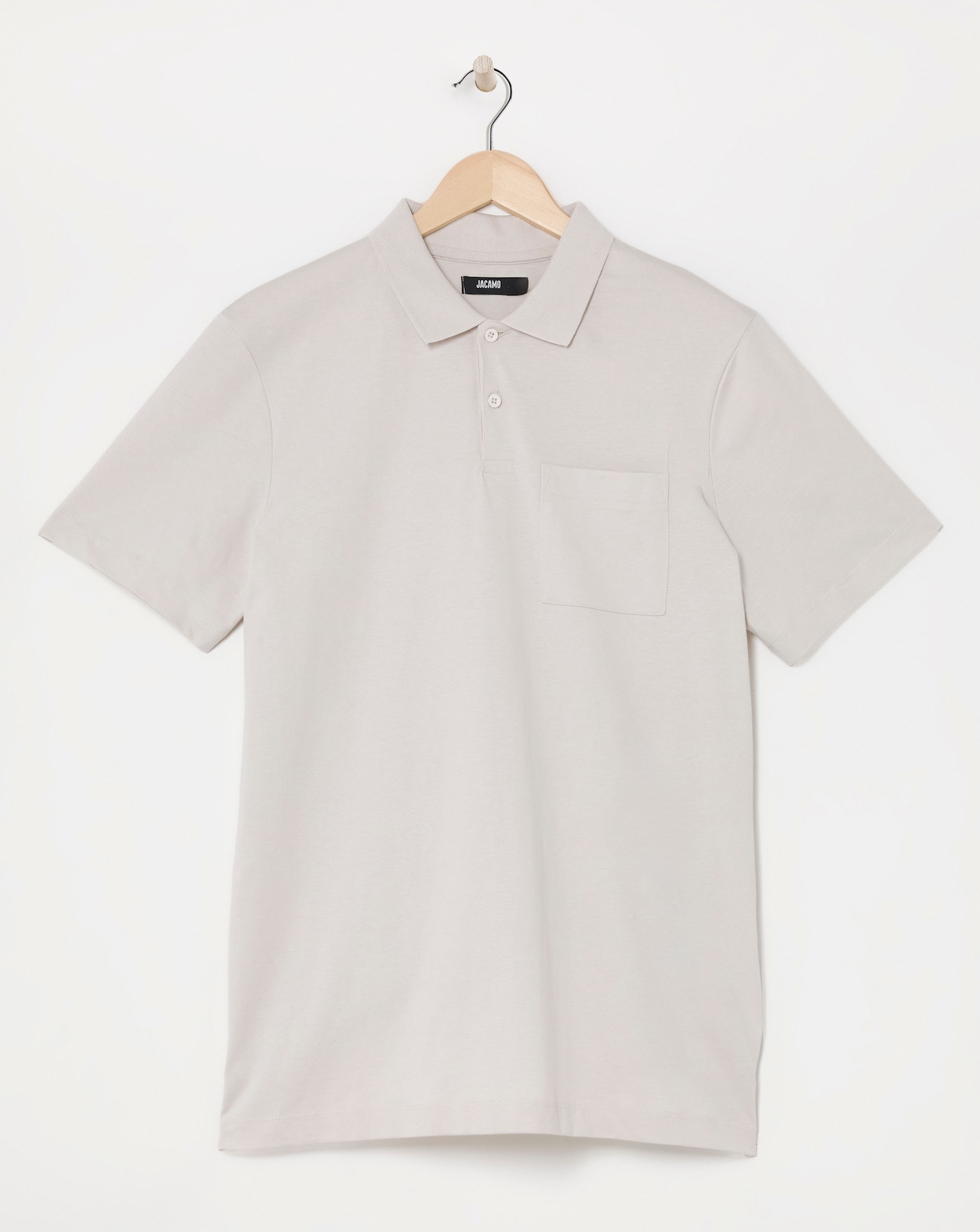 Pure Cotton Jersey Pocket Polo Long