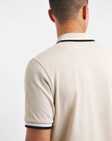 Tipped Pique Polo Long | Jacamo