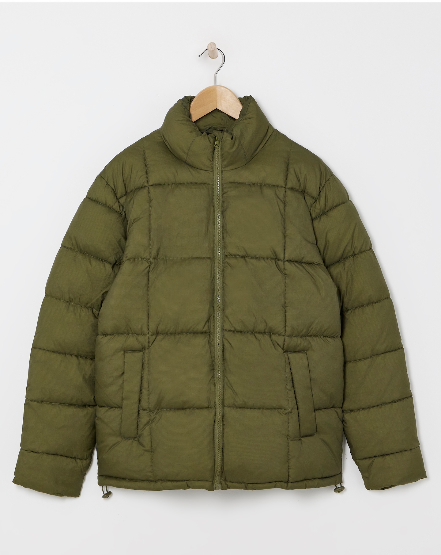 Square Quilt Puffer Jacket