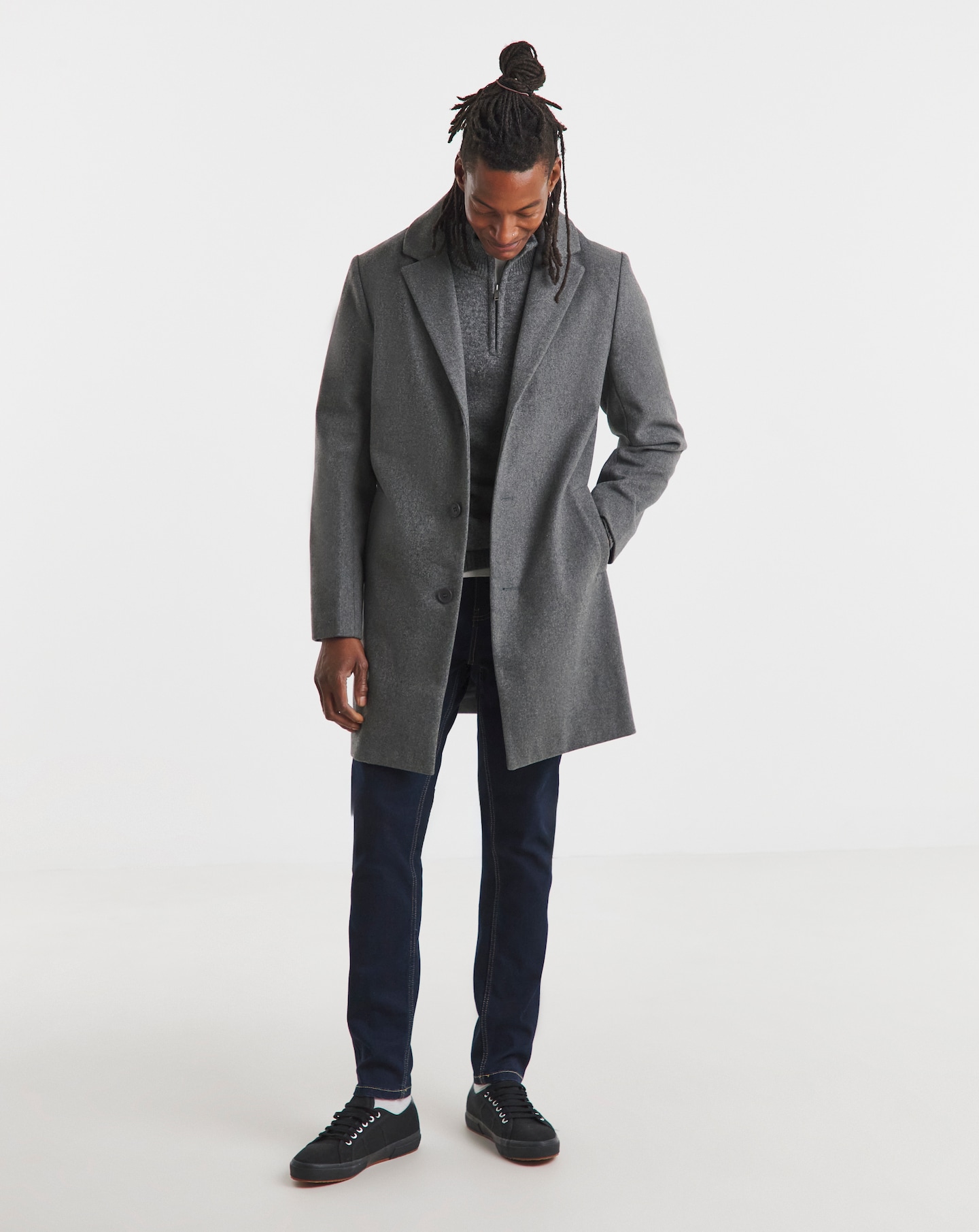 New In - Grey Overcoat