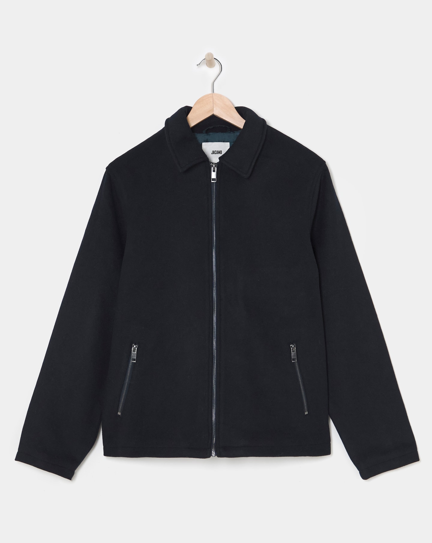 Wool Collar Zip Up Jacket