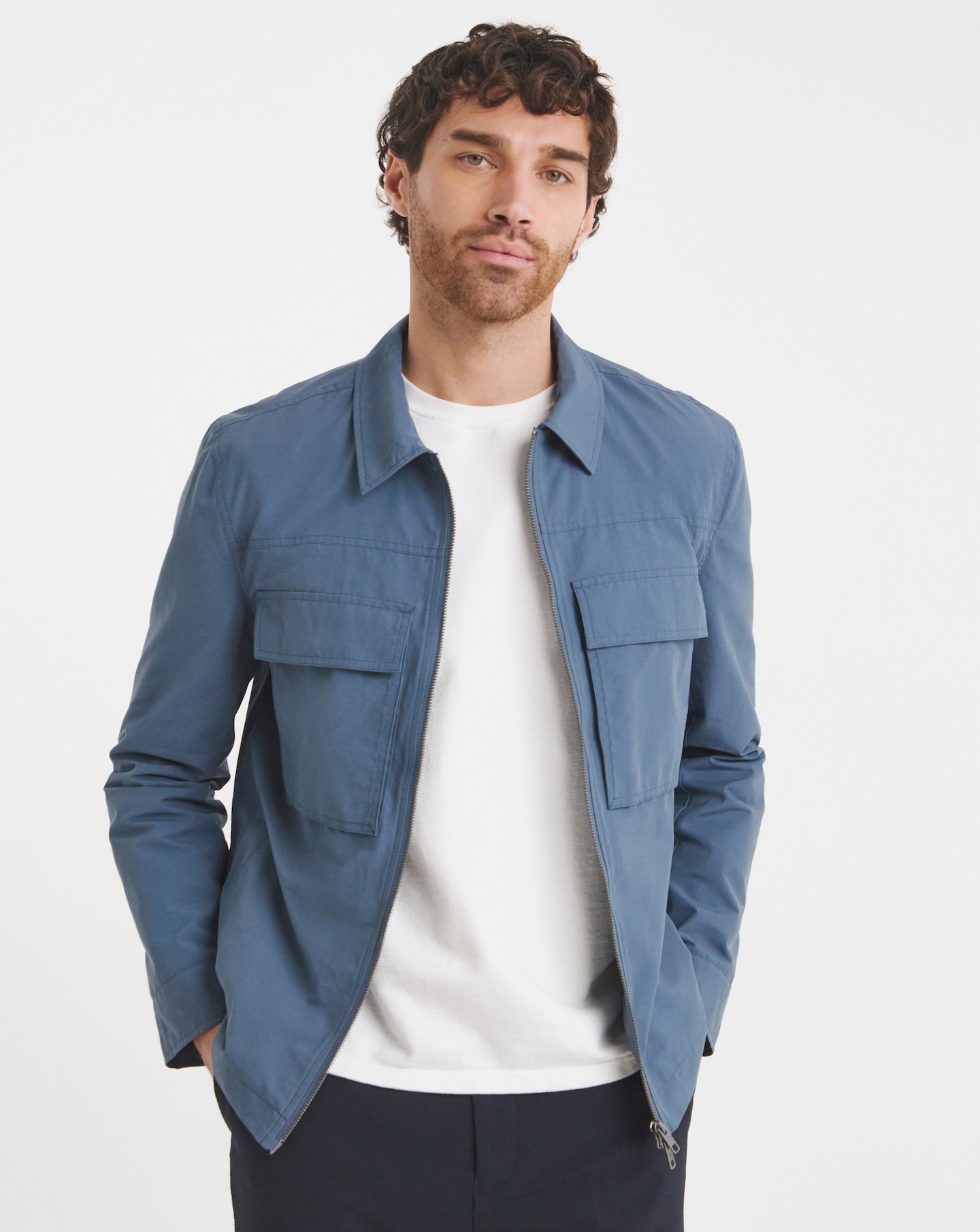 Blue Ripstop Lightweight Jacket