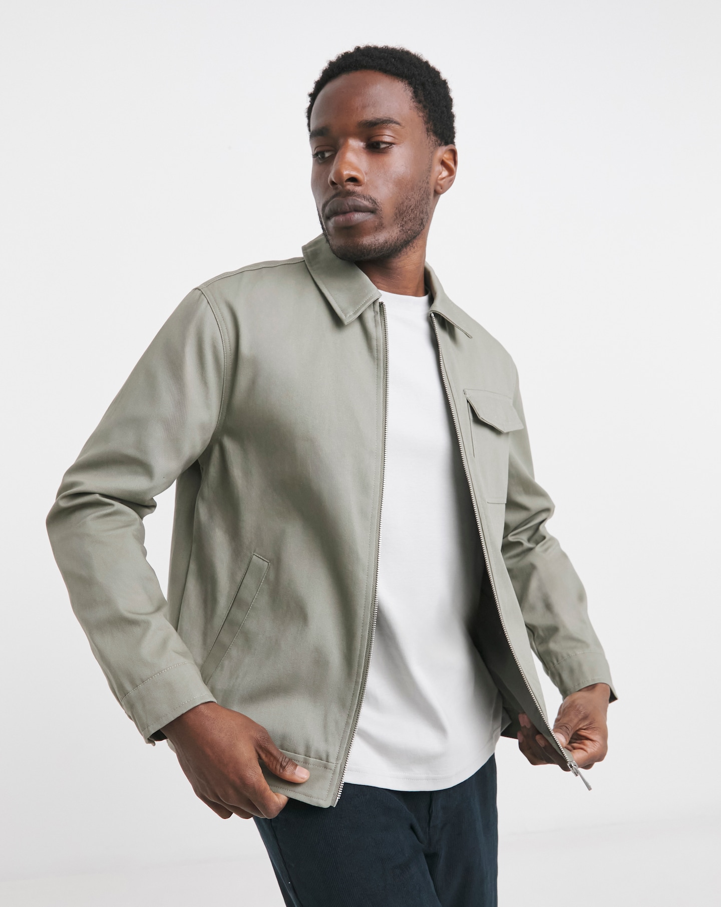 Zip Up Smart Harrington