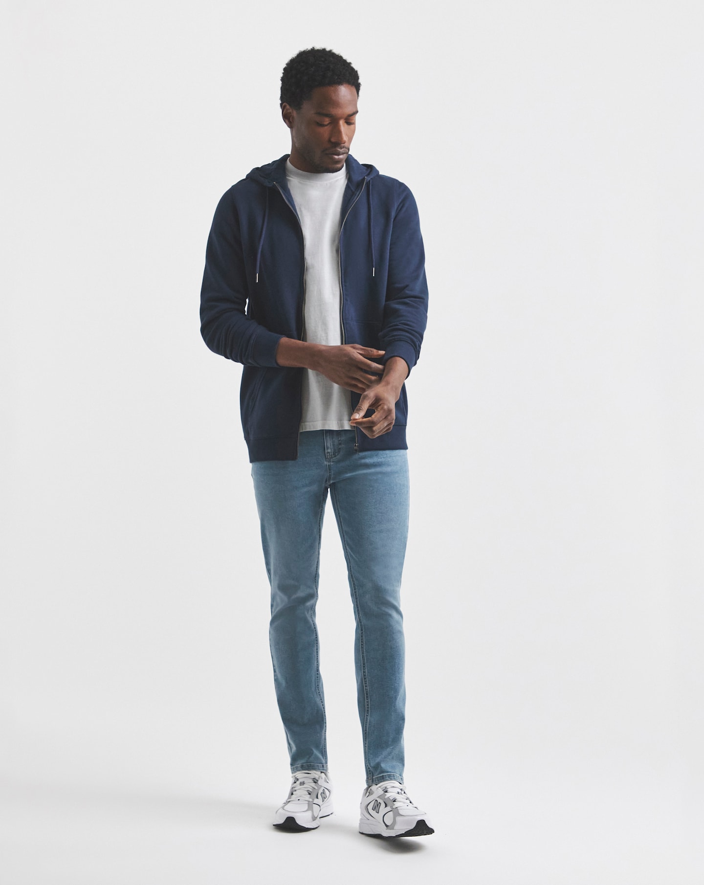 Skinny Fit Stretch Jeans Light Wash