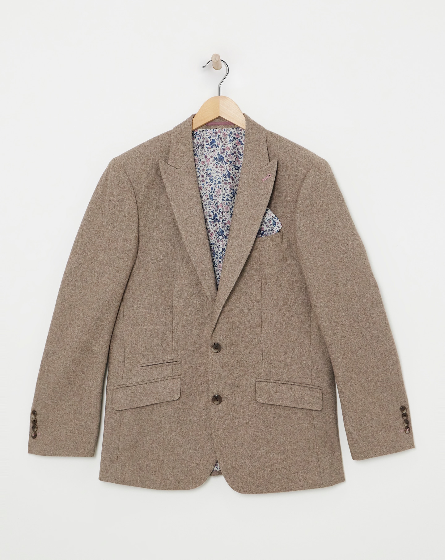 Oatmeal Donegal Reg Fit Suit Jacket