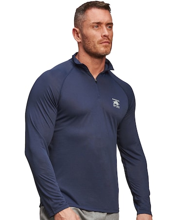 Raging Bull - Performance Long Sleeve Quarter Zip - Navy