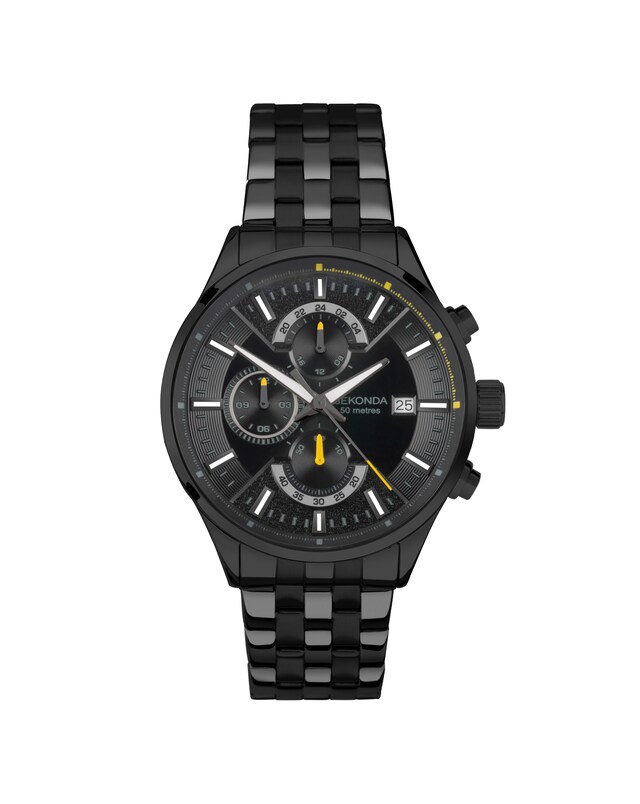 Sekonda Speed Mens Black Dual Time Watch