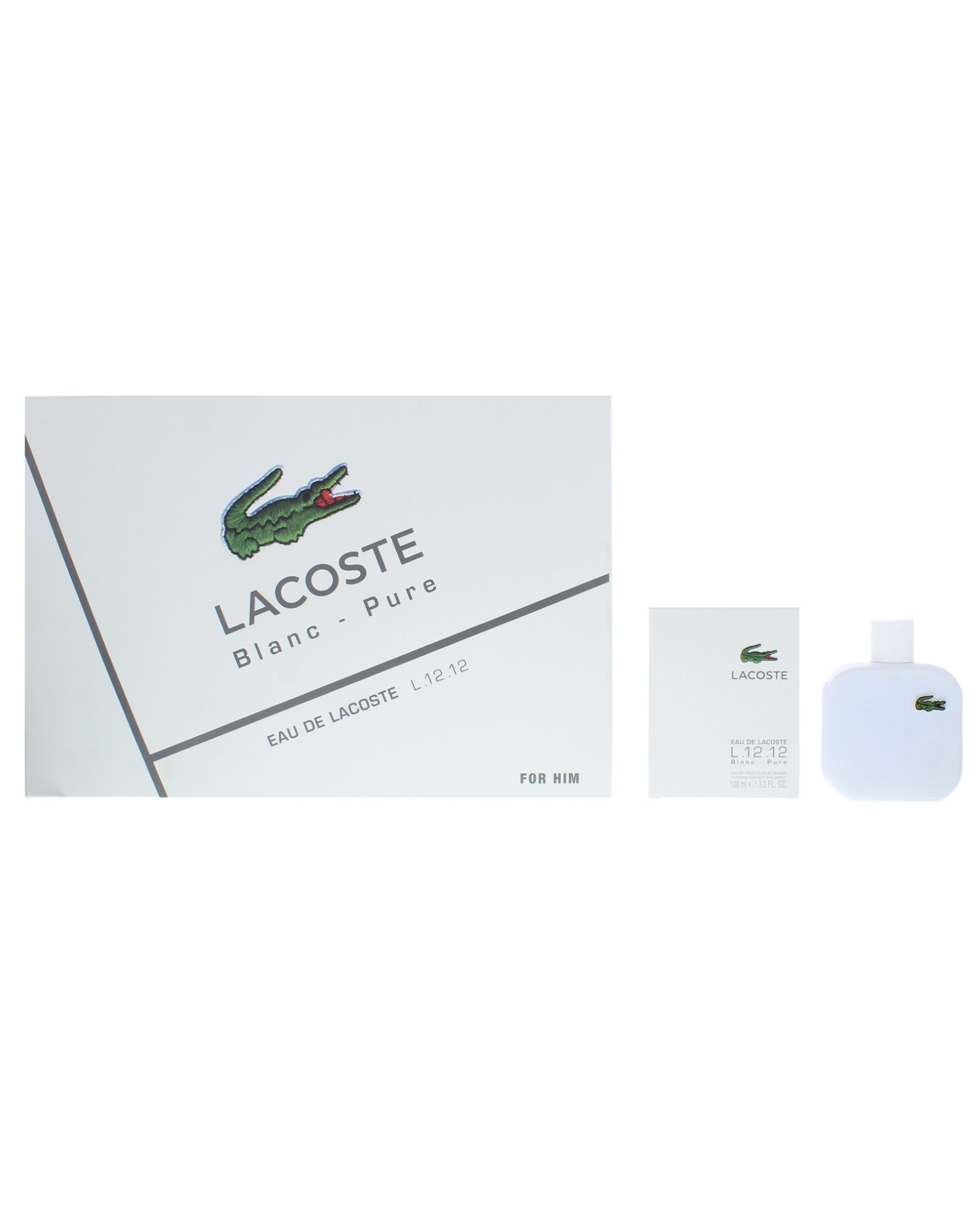 Lacoste Blanc Pure For Him Eau De Toilette Gift Set Jacamo
