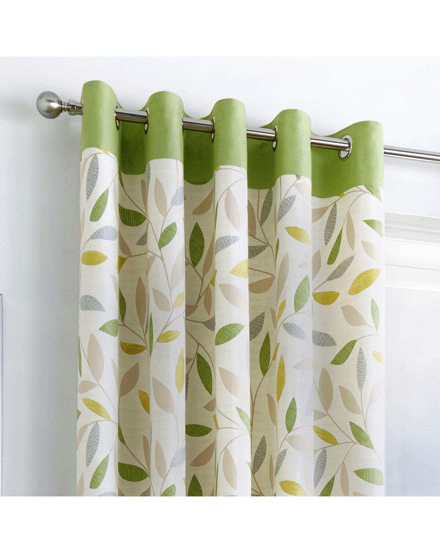 Fusion Beechwood Eyelet Curtains