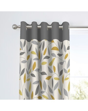Fusion Beechwood Eyelet Curtains