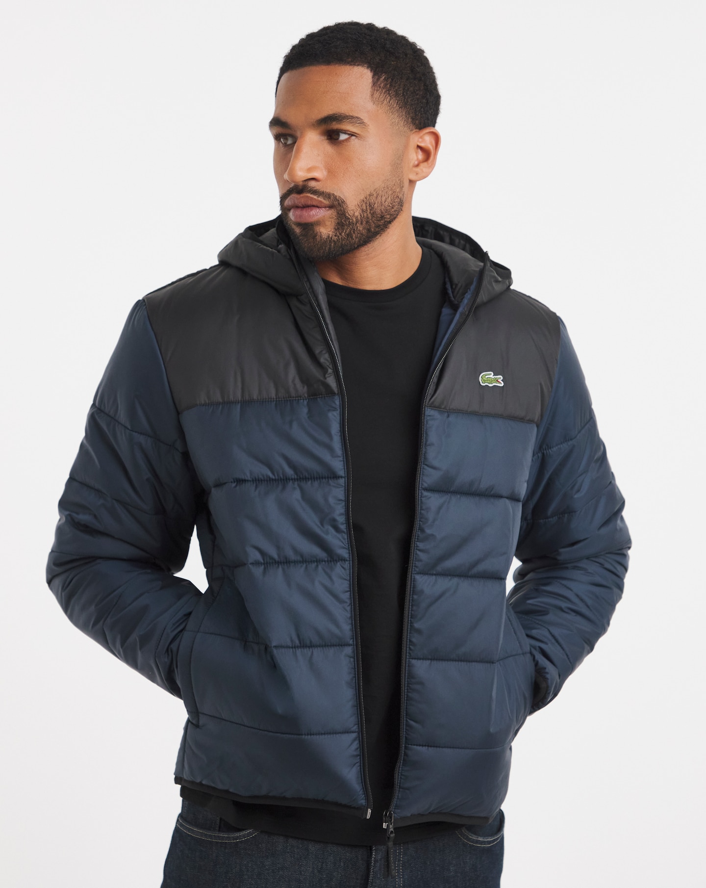 New In - Lacoste Classic Hooded Padded Jacket