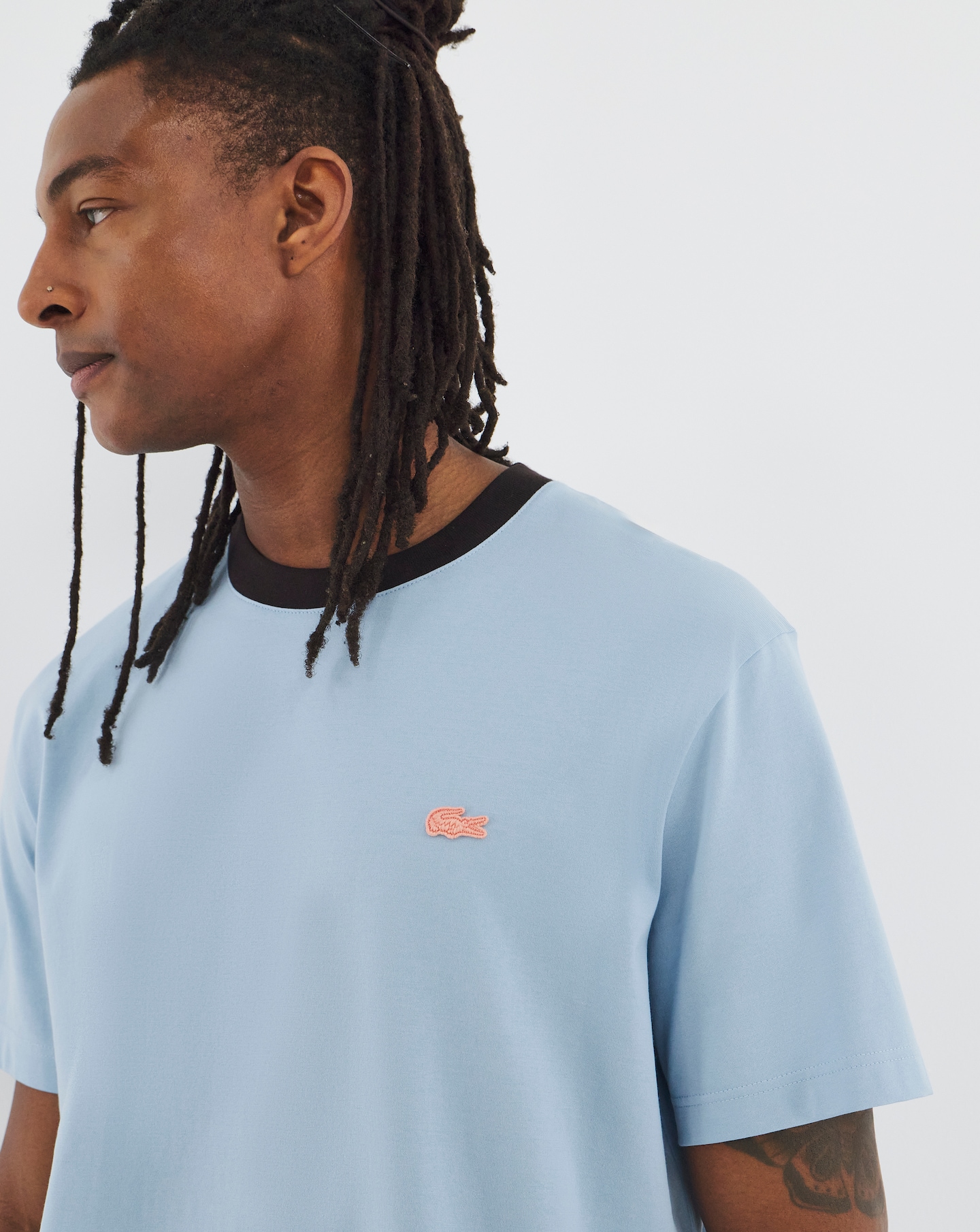 New In - Lacoste Short Sleeve Ringer T-Shirt