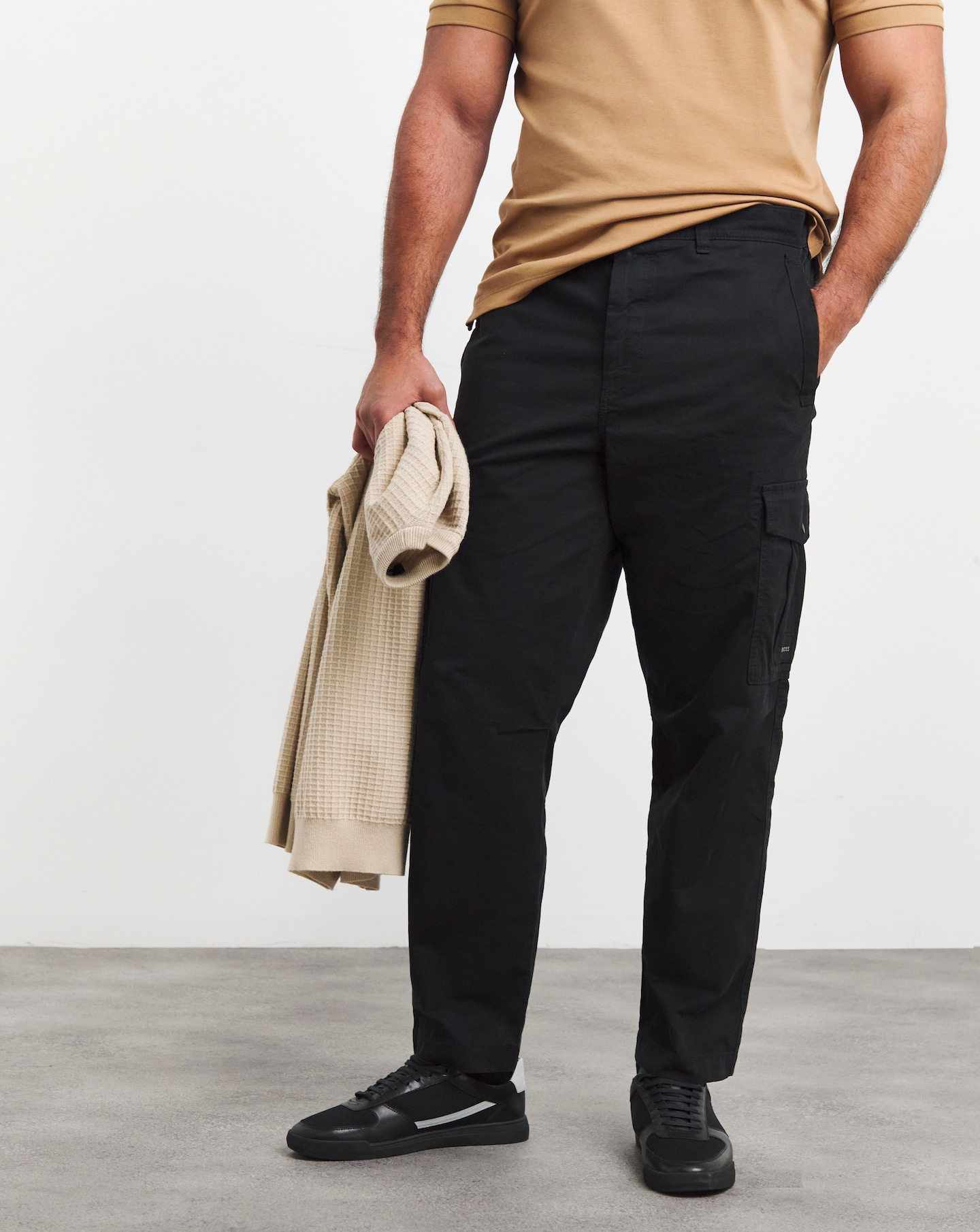 BOSS Cargo Black Trouser