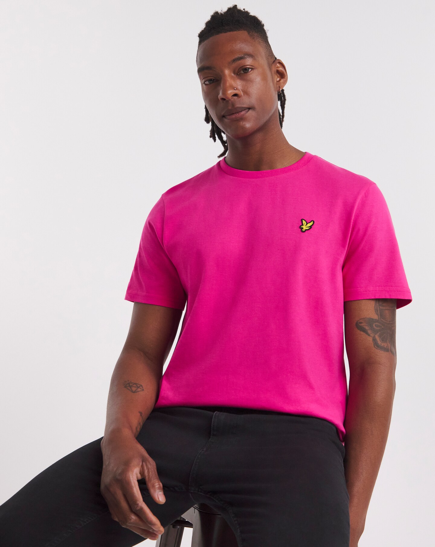 Lyle and scott pink shorts sales