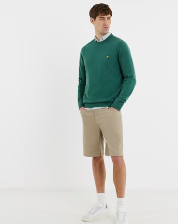 Lyle & Scott Cotton Crew Neck Jumper - Green