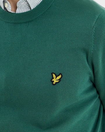 Lyle & Scott Cotton Crew Neck Jumper - Green