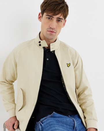 Lyle & Scott Cotton Blend Harrington Jacket - Wheat