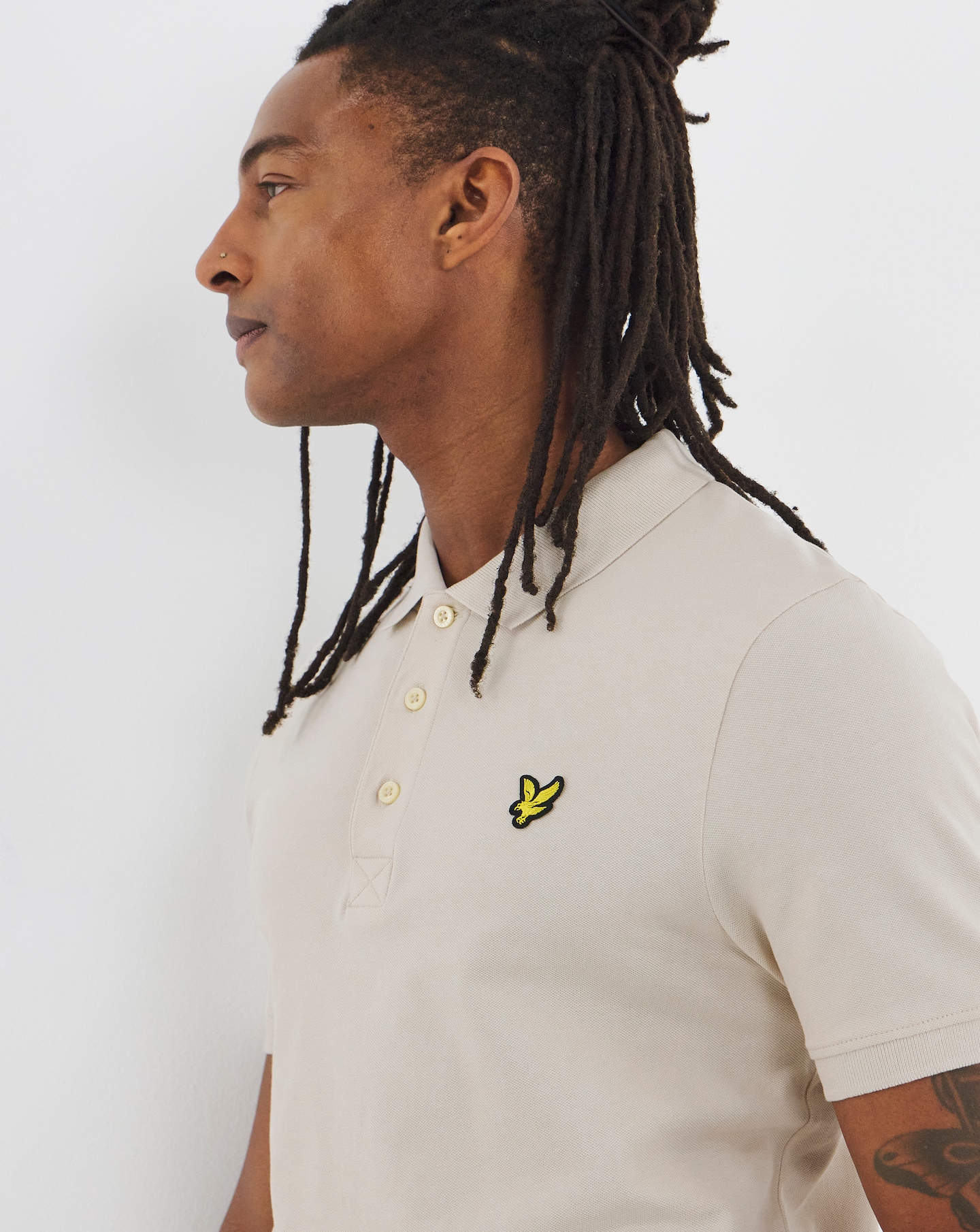 New In - Lyle & Scott Polo Shirt - Stone