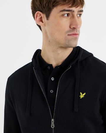 Lyle & Scott Zip Through Hoodie - Jet Black