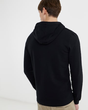 Lyle & Scott Zip Through Hoodie - Jet Black