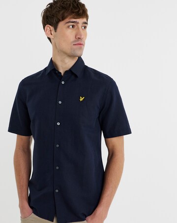 Lyle & Scott Linen Blend Shirt - Dark Navy