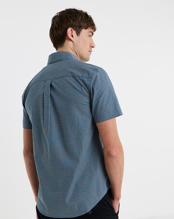 Lyle & Scott Fine Check Shirt - Denim blue