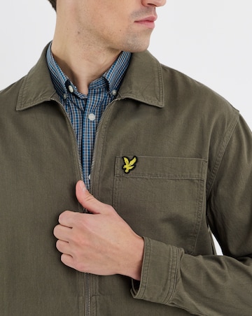 Lyle & Scott Washed Overshirt - Khaki