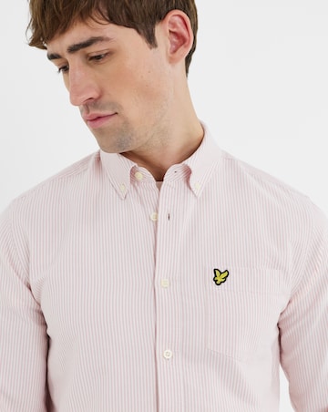 Lyle & Scott Stripe Oxford Shirt - Pink/White