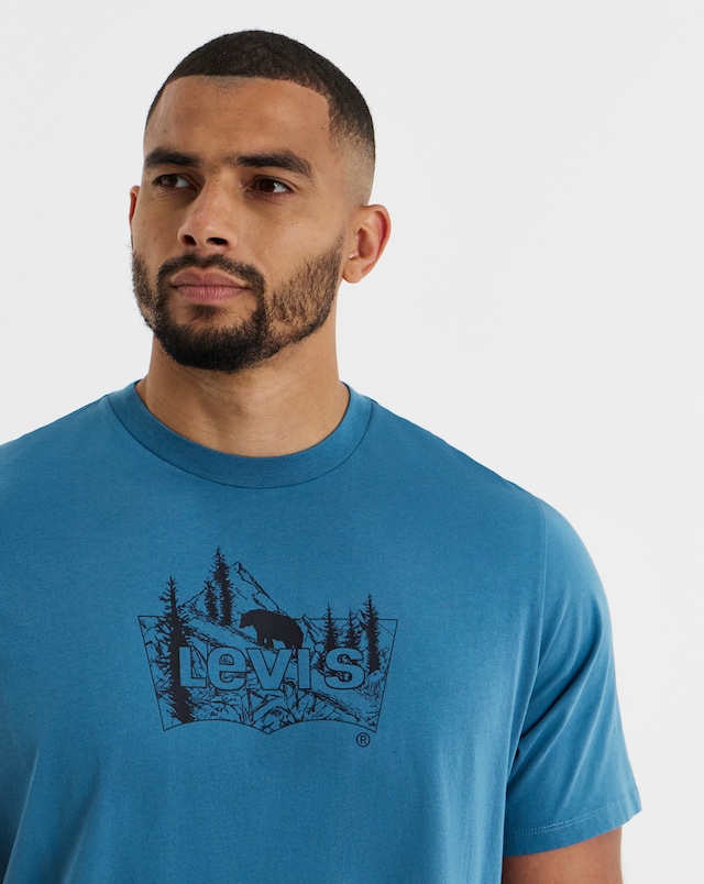 Levi's Short Sleeve Mountain Graphic T-Shirt - Blue