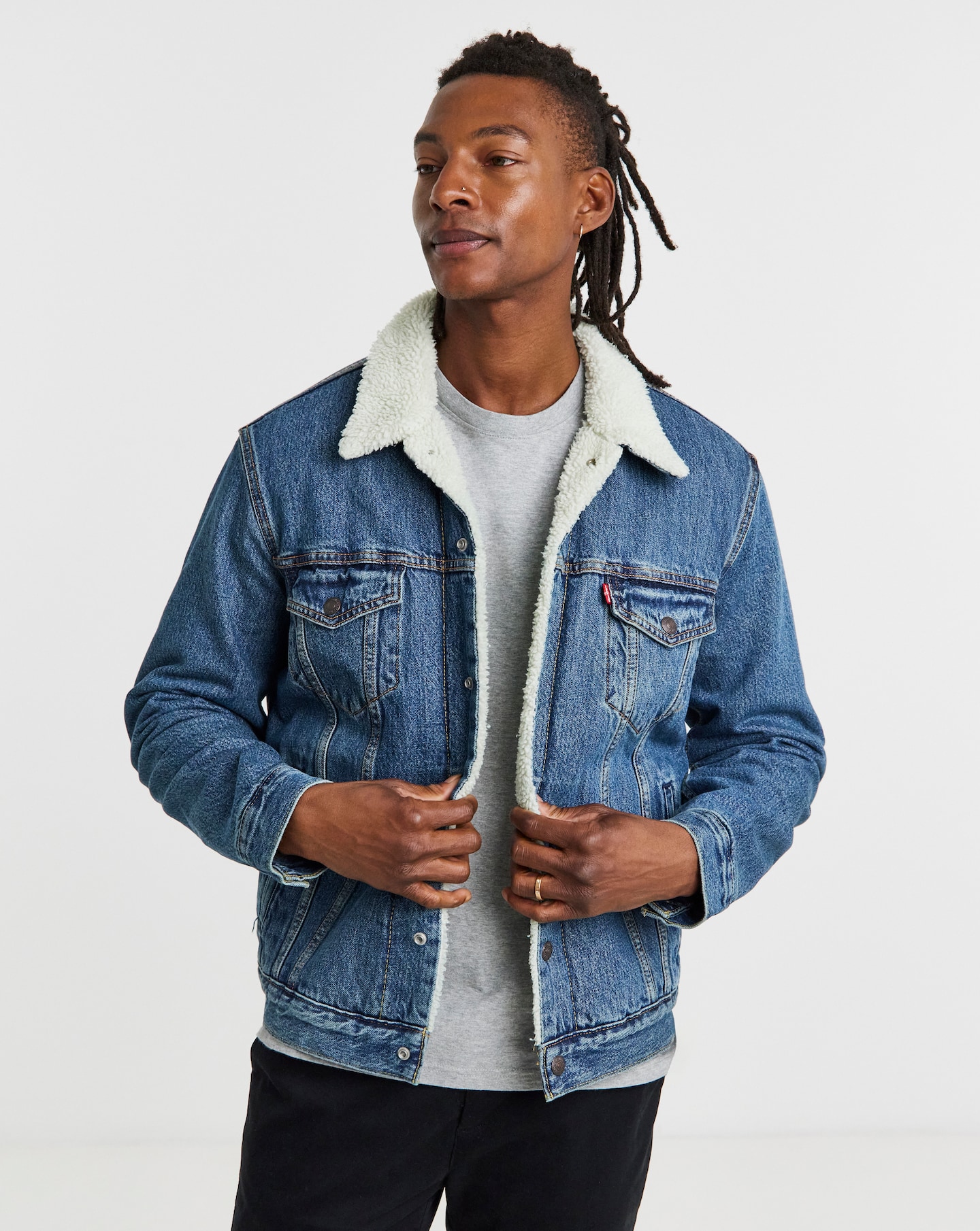 Levi's Sherpa Denim Trusket Jacket