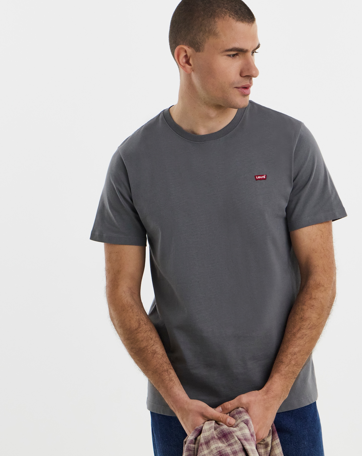 New In - Levi's Housemark T-Shirt - Grey