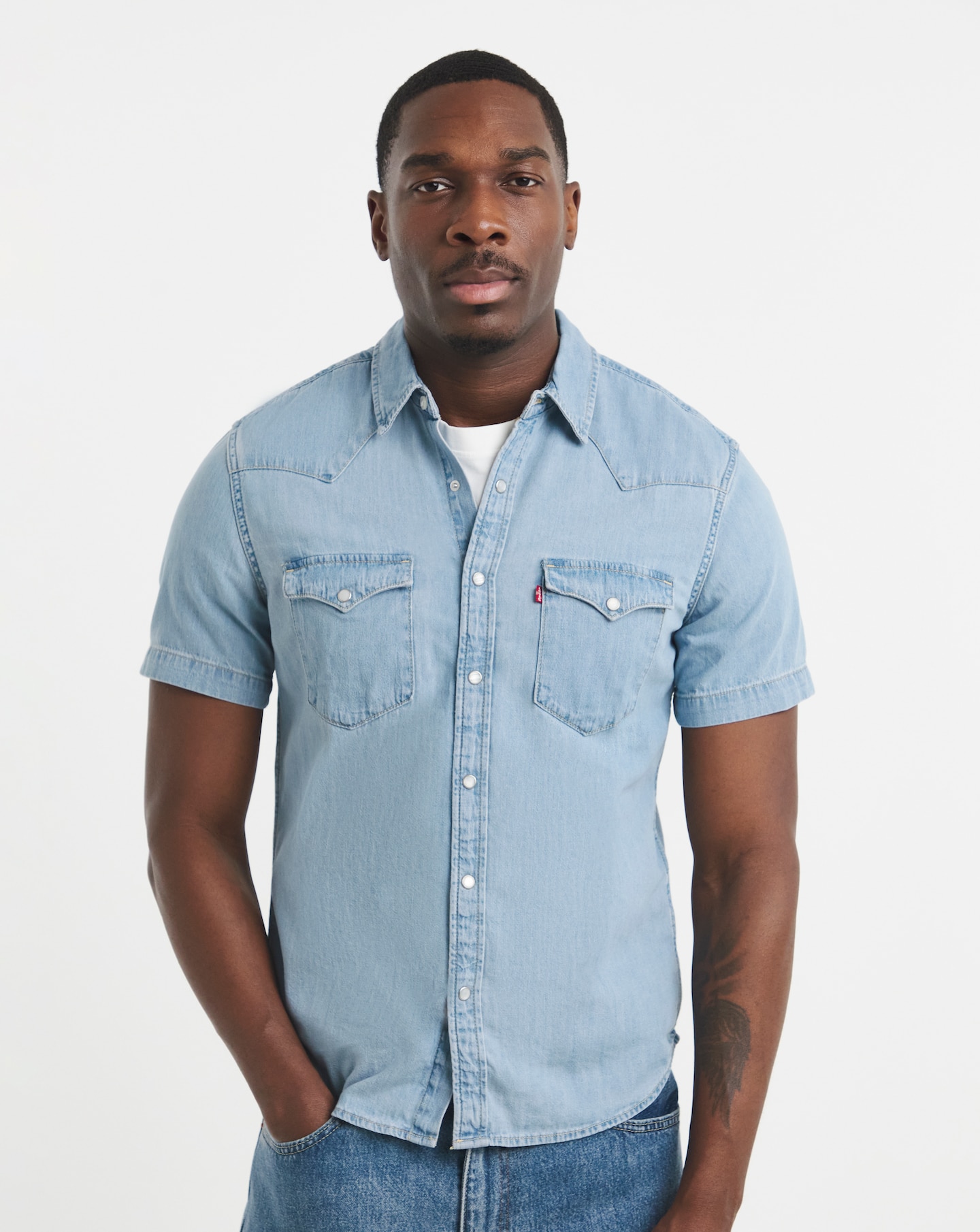 New In - Levi's Classic Denim Western Shirt
