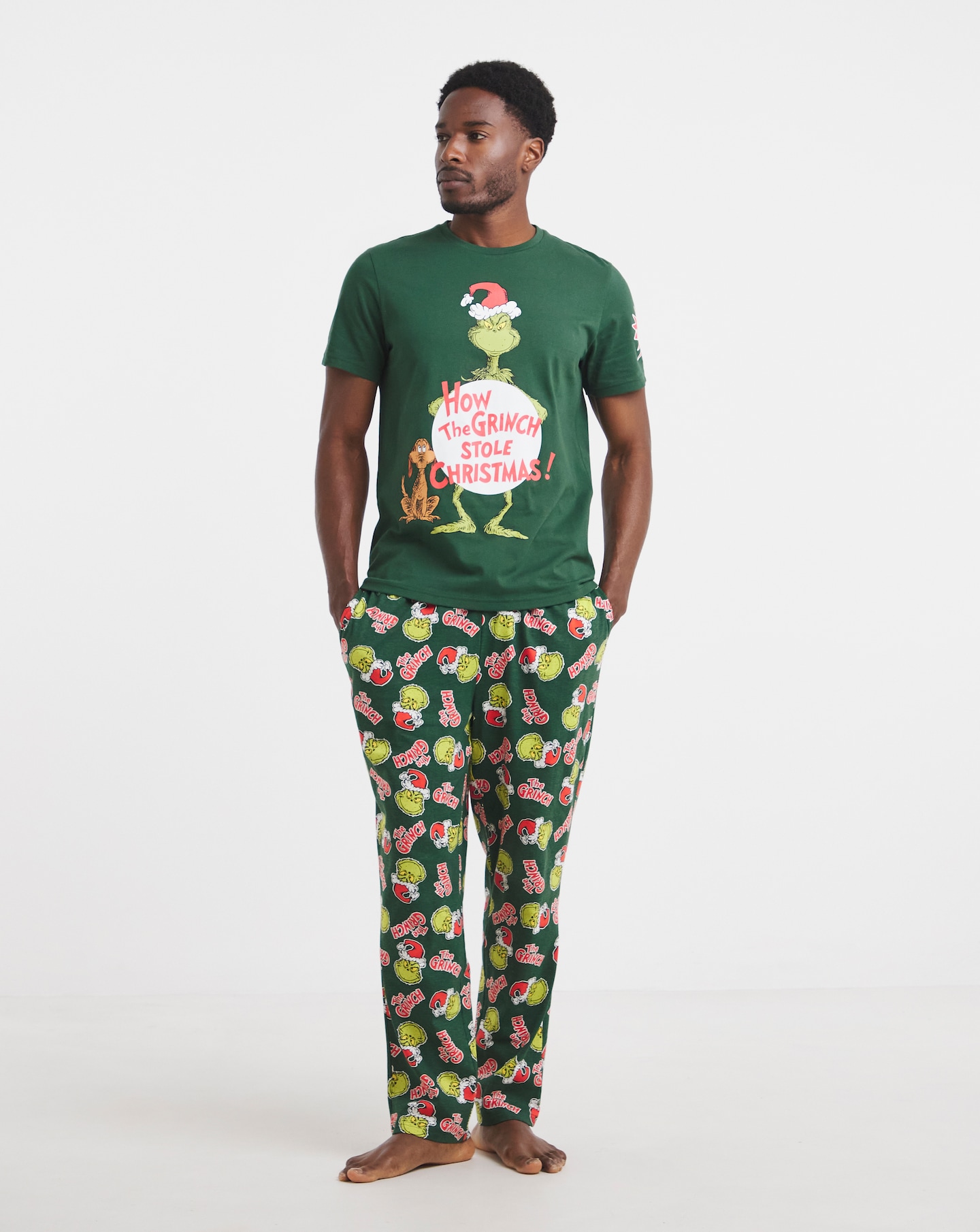 New In - The Grinch Christmas Pyjama Set - Green