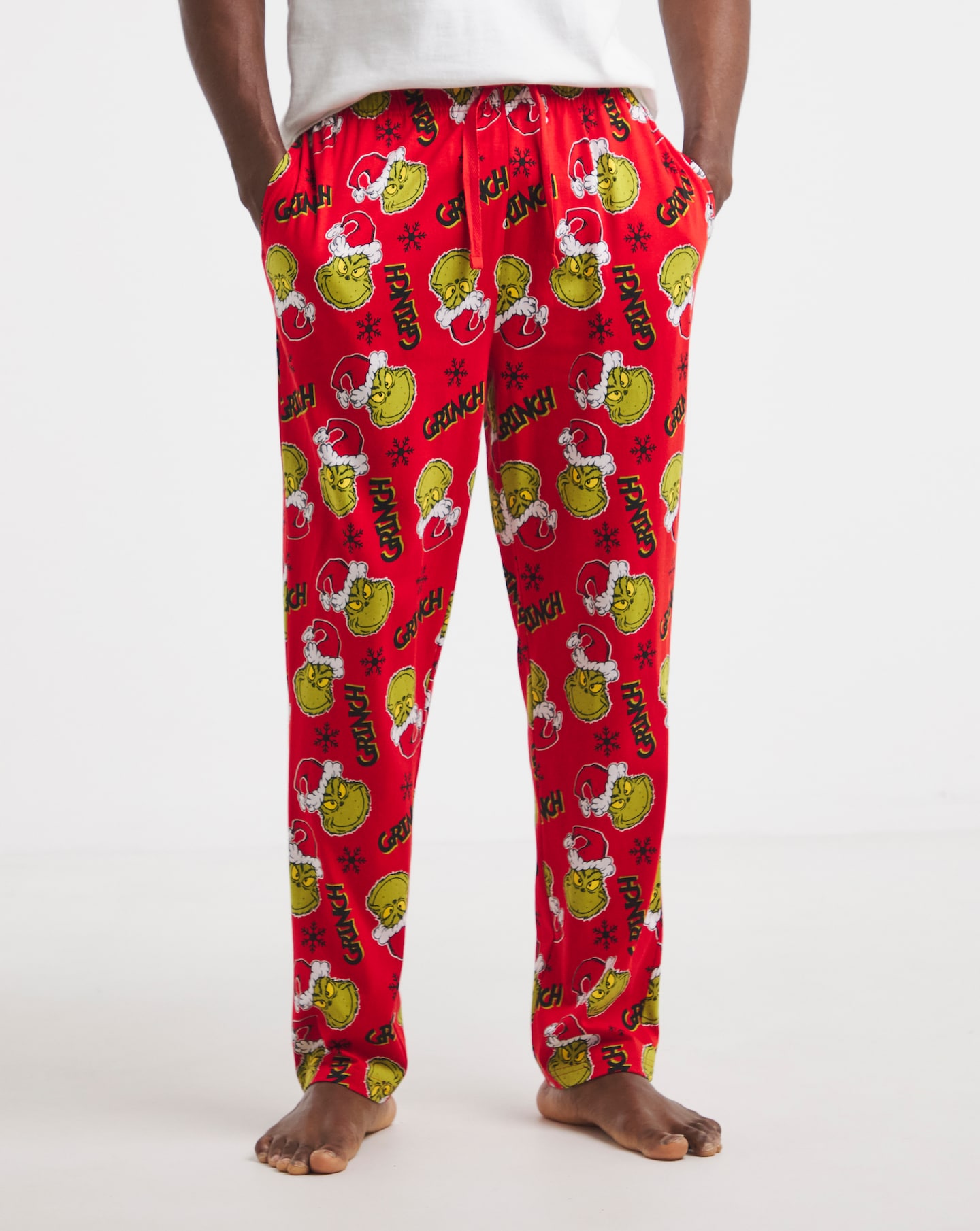 New In - The Grinch Christmas Lounge Pants - Red